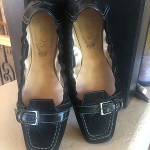 Tod's Shoes - Tods black suede ballerina flats. Size 7.5 Tod's Shoes - Tods black suede ballerina flats. Size 7.5
